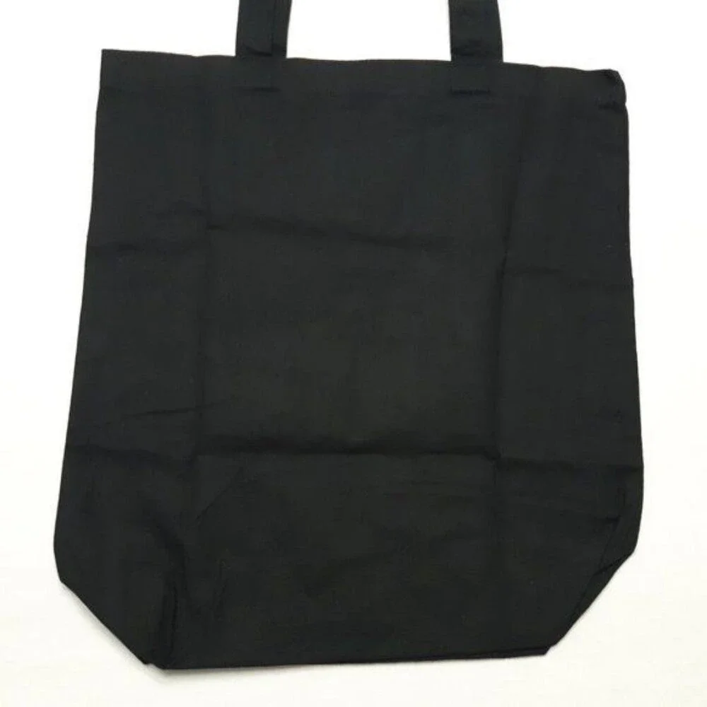 OwlCrate Moon Phases Tote Bag Womens Black Celestial Minimalist Cotton Shopper